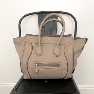 Celine Leather Tote Bag